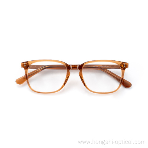 New Model Cheap Myopia Colored And Transparent Glasses Acetate Eyeglasses